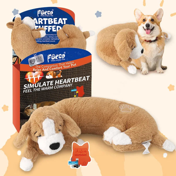 Herzschlag-Kuscheltier für Hunde, beruhigend