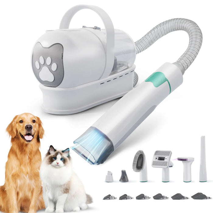 Fellpflege-Set für Hunde 7-in-1, mit Sauger
