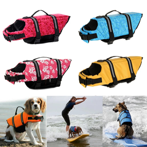 Schwimmweste für Hunde reflektierend, mit Auftrieb