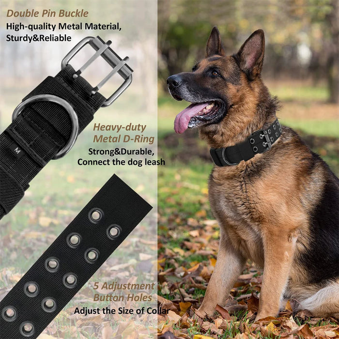 Taktisches Hundehalsband aus Nylon, mit Schnalle