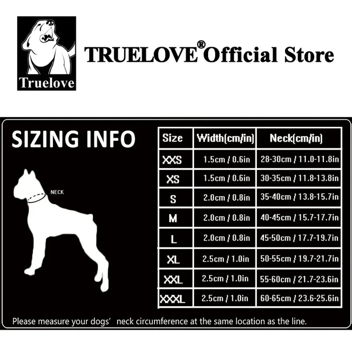 Truelove Hundehalsband gepolstert, aus Mesh