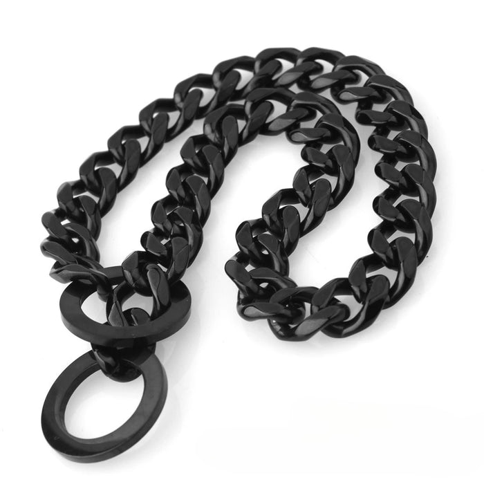 Ketten-Halsband für Hunde vergoldet, im Choker-Stil
