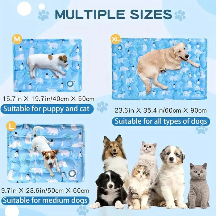 Kühlmatte für Hunde mit Wasserkühlung, bedruckt