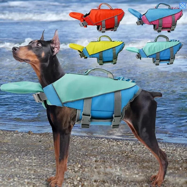 Schwimmweste für Hunde mit Kopfauftrieb, abnehmbar