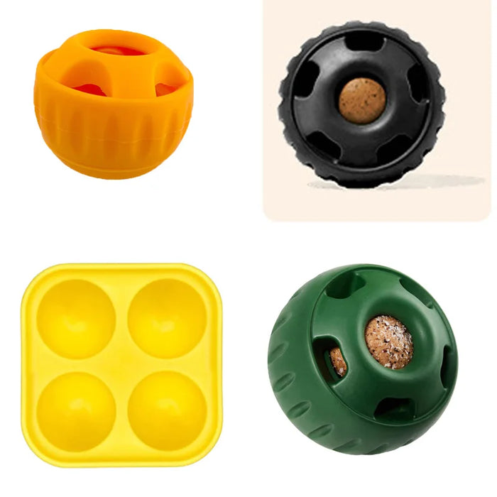 Schleckball für Hunde, befüllbar aus Gummi