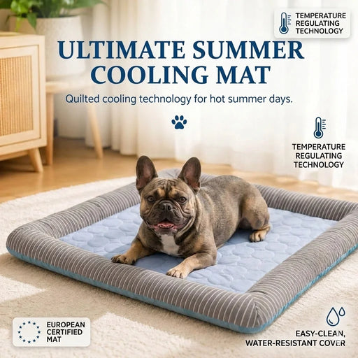 Kühlmatte für Hunde aus Eisseide, atmungsaktiv