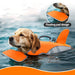 Schwimmweste für Hunde im Haifisch-Look