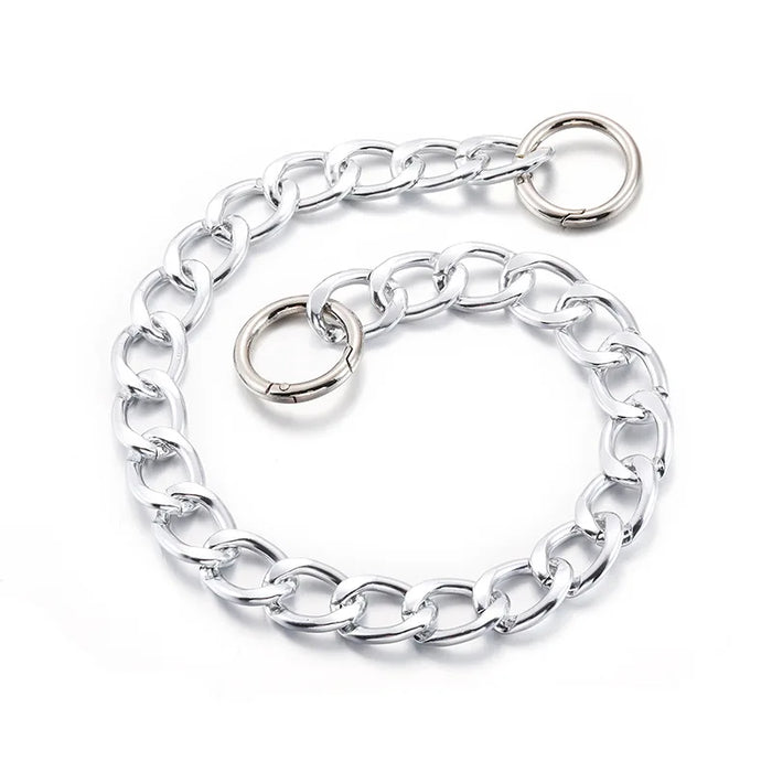 Ketten-Halsband für Hunde vergoldet, im Choker-Stil