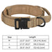 Taktisches Hundehalsband mit Griff, Nylon verstellbar