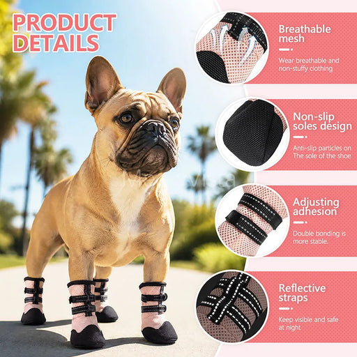 Hundeschuhe atmungsaktiv, rutschfest & verstellbar
