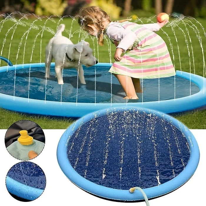 Wassermatte für Hunde mit Fontäne, zum Anschließen