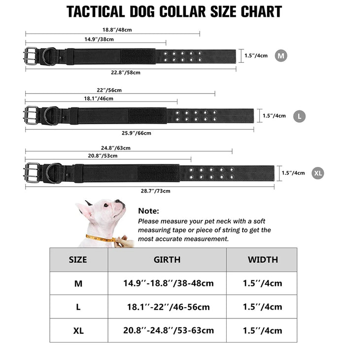 Taktisches Hundehalsband aus Nylon, mit Schnalle