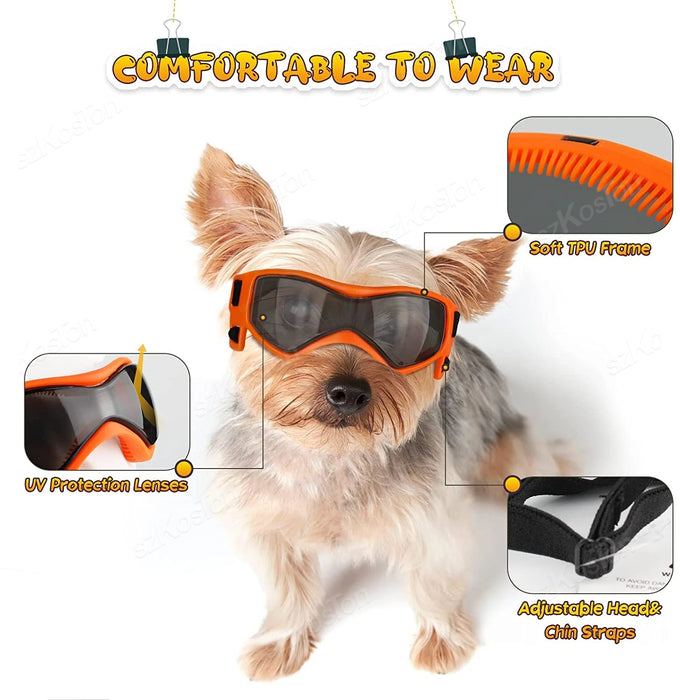 Hundebrille mit UV-Schutz, verstellbar