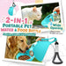 Trinkflasche für Hunde 2-in-1, mit Faltnapf