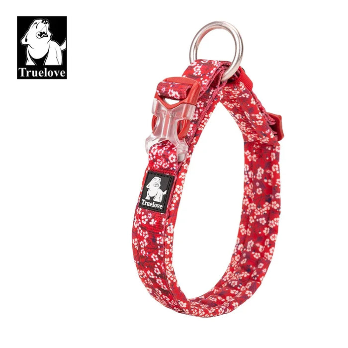 Truelove Hundehalsband gepolstert, mit Blütenmuster