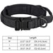 Taktisches Hundehalsband mit Griff, Nylon verstellbar