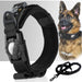 Taktisches Hundehalsband mit AirTag-Fach & Griff