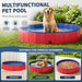Hundepool faltbar 200 cm, in Rot aus PVC