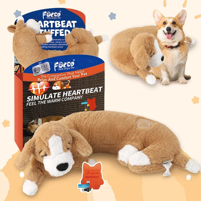 Herzschlag-Kuscheltier für Hunde, beruhigend