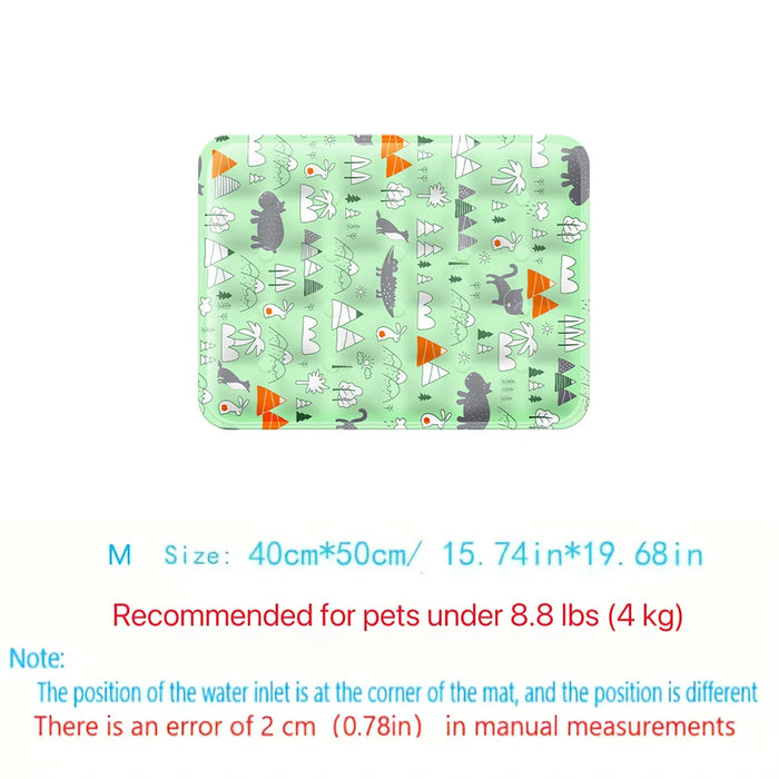 Kühlmatte für Hunde mit Wasserkühlung, bedruckt