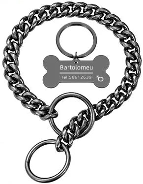 Gliederkette-Halsband für Hunde 10 mm, Edelstahl