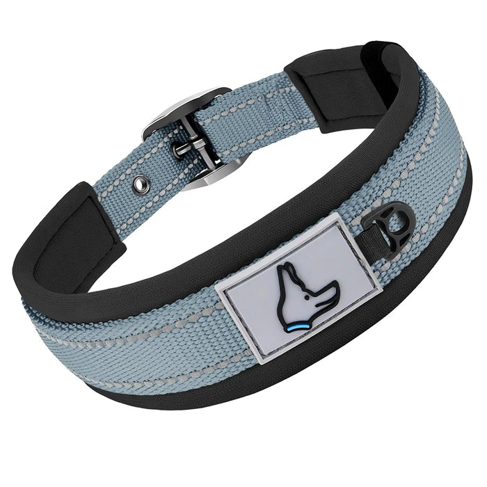 Hundehalsband gepolstert, reflektierend & breit