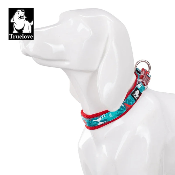 Truelove Hundehalsband gepolstert, mit Blütenmuster