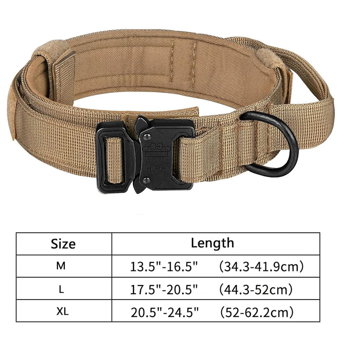Taktisches Hundehalsband-Set mit Griff & Leine