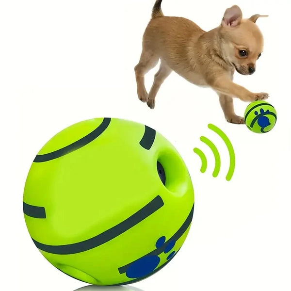 Quietschball für Hunde, mit Lachlaut zum IQ-Training
