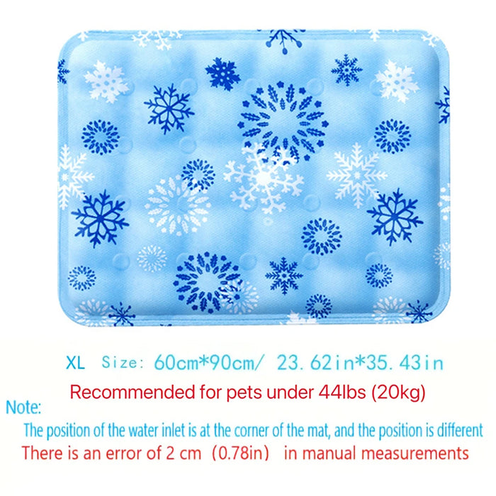 Kühlmatte für Hunde mit Wasserkühlung, bedruckt