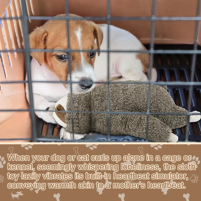 Herzschlag-Kuscheltier Faultier für Hunde