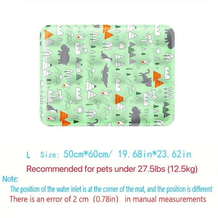 Kühlmatte für Hunde mit Wasserkühlung, bedruckt