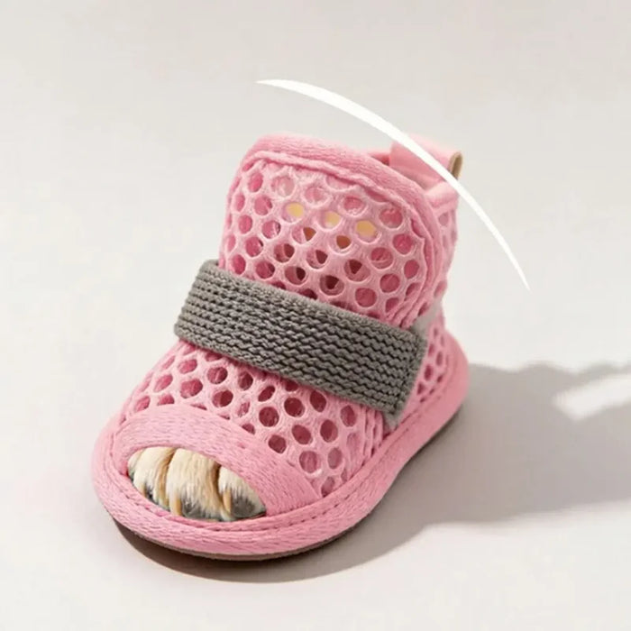 Hundeschuhe im 4er-Set aus Mesh, für kleine Hunde