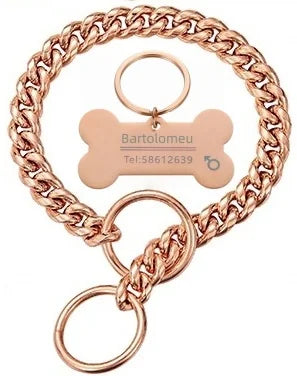 Gliederkette-Halsband für Hunde 10 mm, Edelstahl