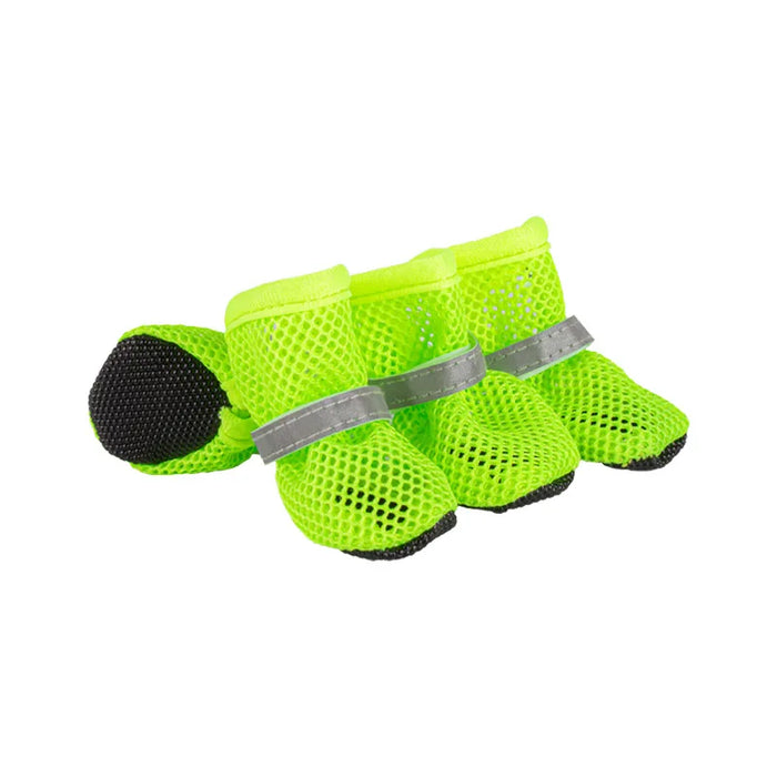 Hundeschuhe im 4er-Set, aus Mesh & reflektierend