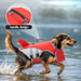 Schwimmweste für Hunde im Haifisch-Look
