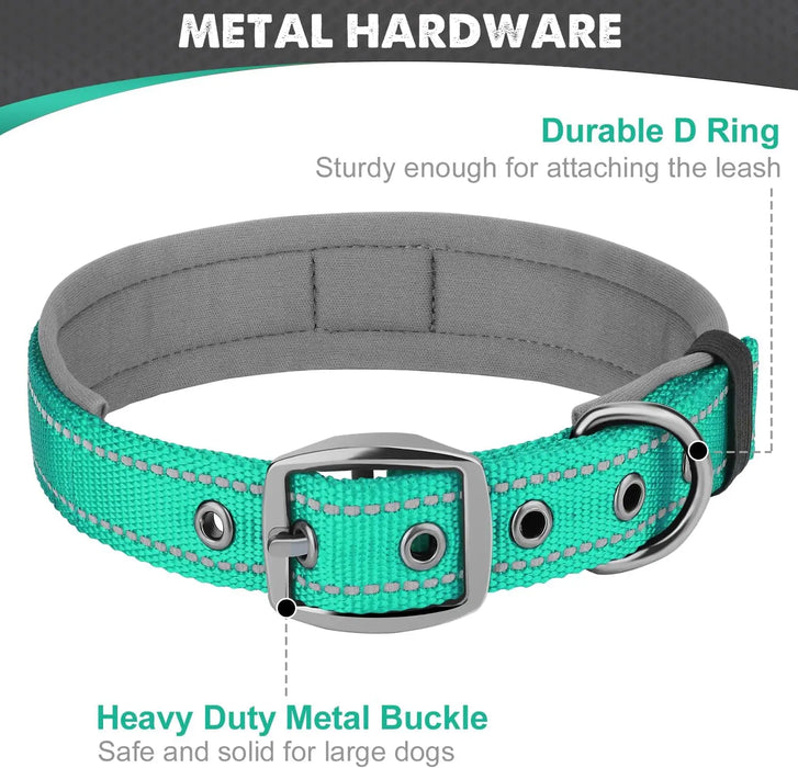 Hundehalsband gepolstert, reflektierend & breit