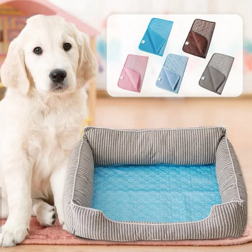 Kühlmatte für Hunde aus Eisseide, waschbar