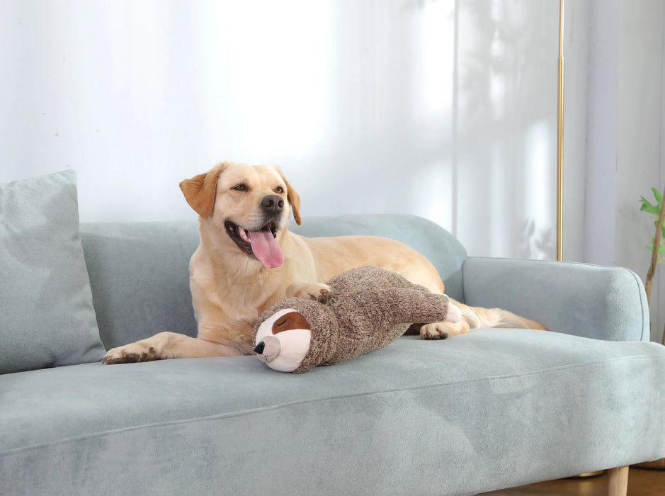 Herzschlag-Kuscheltier Faultier für Hunde