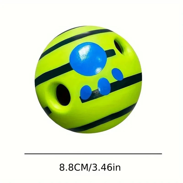 Quietschball für Hunde, mit Lachlaut zum IQ-Training