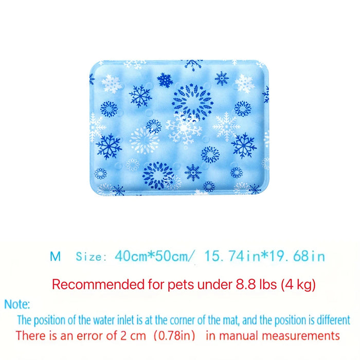 Kühlmatte für Hunde mit Wasserkühlung, bedruckt