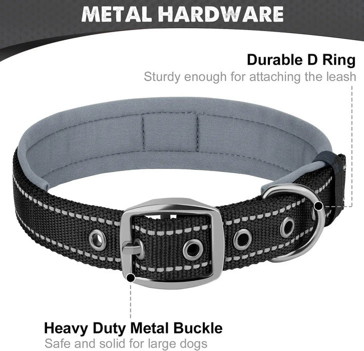Hundehalsband aus Nylon, einfarbig mit Schnalle