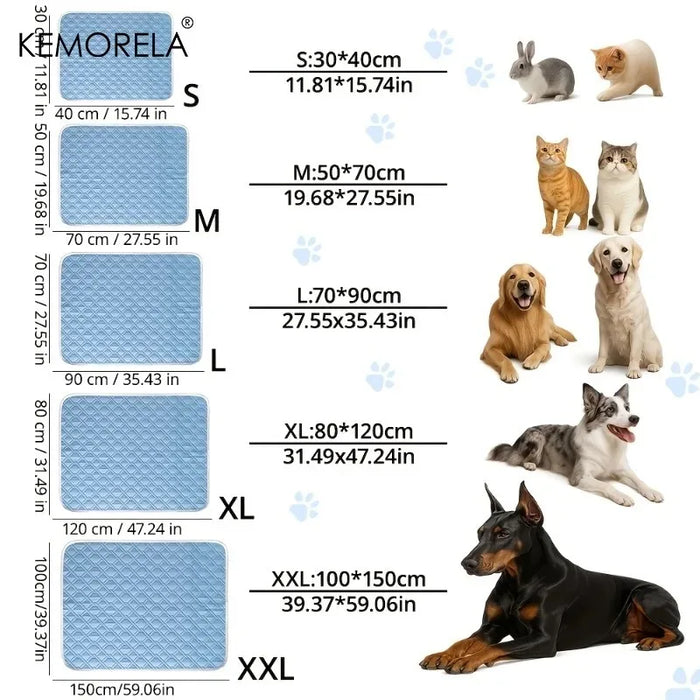 Kühlmatte für Hunde, waschbar & atmungsaktiv