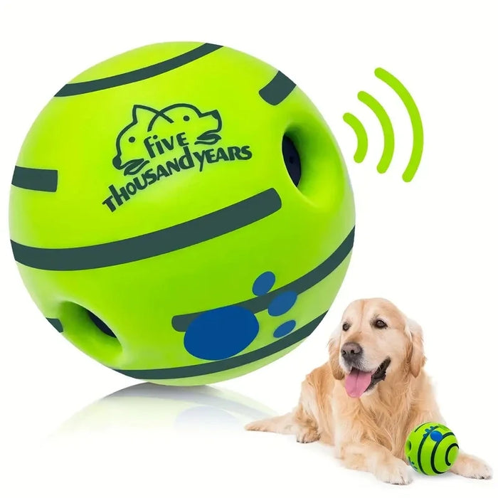 Quietschball für Hunde, mit Lachlaut zum IQ-Training