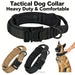Taktisches Hundehalsband mit Griff, Nylon verstellbar