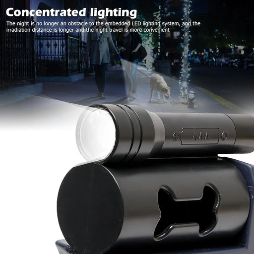 Doppelleine für 2 Hunde 3 m mit LED-Licht