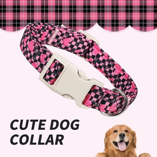 Hundehalsband mit Sicherheitsverschluss, kariert
