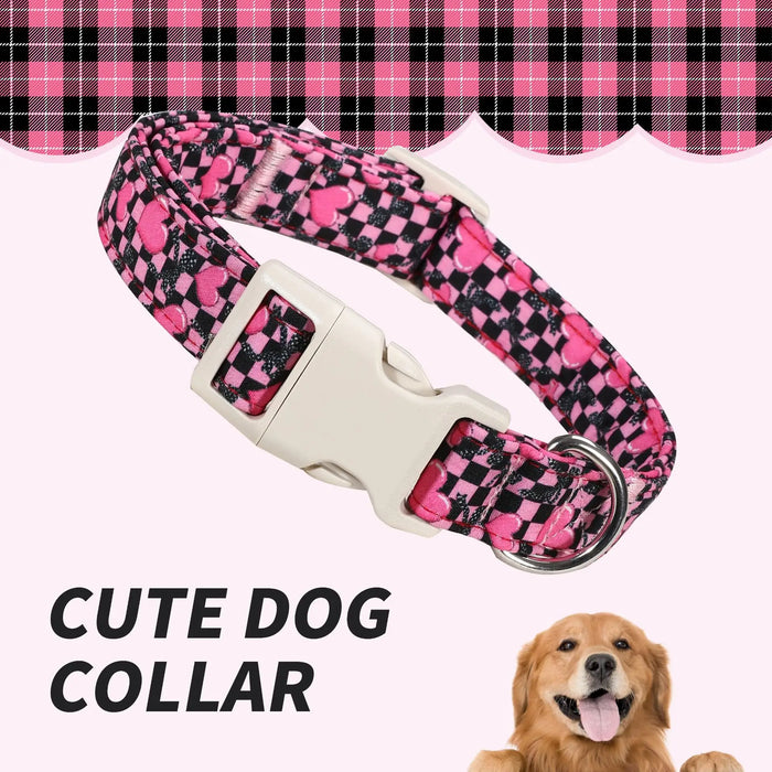 Hundehalsband mit Sicherheitsverschluss, kariert