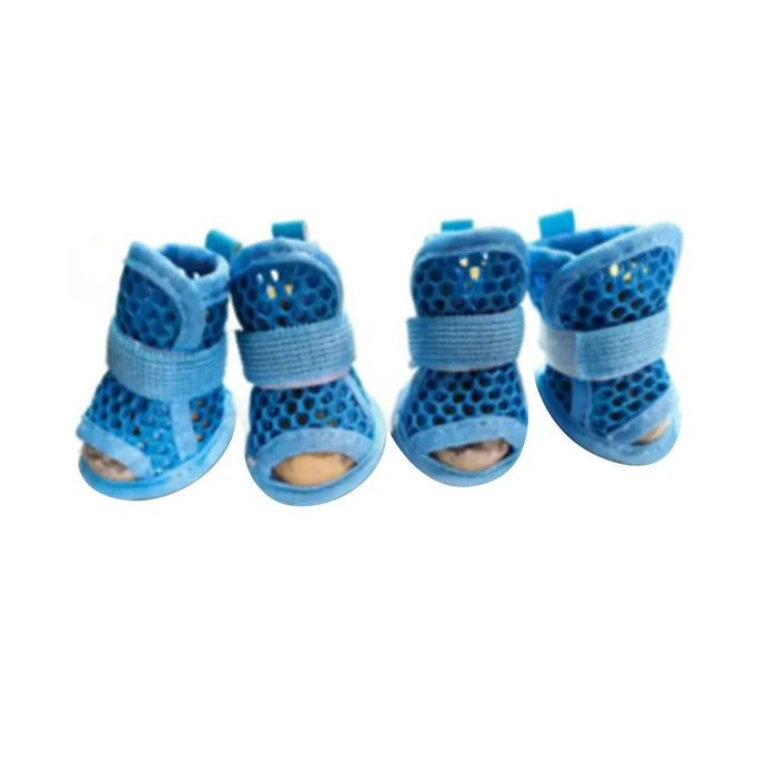 Hundeschuhe im 4er-Set aus Mesh, für kleine Hunde