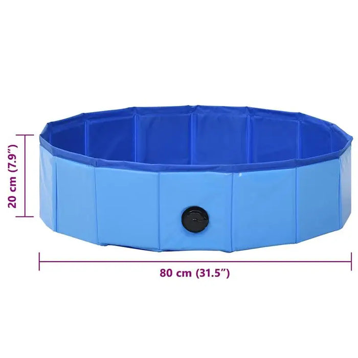 Hundepool faltbar 80 x 20 cm, rutschfest